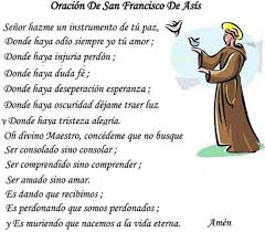 Oracion San Fransisco De Asis Oracion De San Francisco Oraciones Palabras De Bendicion