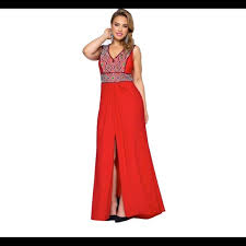 Shop mac duggal at signature dresses. Mac Duggal Dresses Nwt Red Mac Duggal Multi Jeweled Prom Gown 24w Poshmark