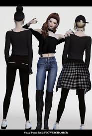 Flower Chamber Swag Poses Set Sims 4 Downloads Sims 4 Sims Sims 4 Cc Skin