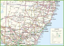 Large Detailed Map Of New South Wales With Cities And Towns Map Detailed Map Geography Map