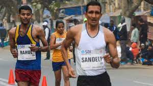 32 33 usain bolt was the first track athlete to improve an olympic record as he defended his 100 m title with a run of 9.63 s. Three Seal Place In Tokyo Olympics Race Walking Squad Telegraph India
