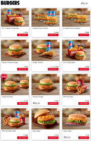 71 Unexpected Kfc Menu Chart