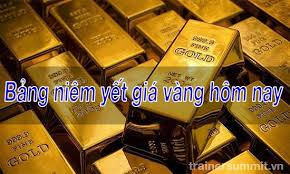 Bảng Niem Yết Gia Vang Ngay Hom Nay 25 8 Mới Nhất Vang