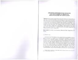 Savesave nota de inventar.pdf for later. Pdf Absurdos Imposibles De Inventar Una Nota Sobre El Presunto Irracionalismo De Tertuliano Manfred Svensson Academia Edu