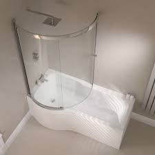 P Shape Shower Bath 1500 1700mm With Full Screen Left Or Right Hand Bathroom Uk Bathroom Shower Design Bathroom Shower Panels Bathroom Interior