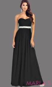 Long Olivia Sweatheart A Line Belted Dress Simple Prom Dress Black Bridesmaid Dresses Plus Size Wedding Guest Dresses