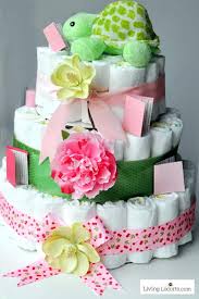 We had that tutu diaper cake for baby girls. How To Make A Diaper Cake Easy Baby Shower Craft