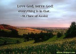 O, eva, tell us what you see! St Clare Quotes Quotesgram Francis Of Assisi Quotes St Clare Clare Of Assisi