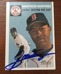 ANASATCIO MARTINEZ 2003 TOPPS HERITAGE AUTOGRAPHED SIGNED AUTO BASEBALL  CARD 275