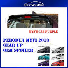 Stance perodua myvi chameleon green purple paint. Perodua Myvi 2018 2019 Gear Up Oem Spoiler With Brake Led Light And Painting Mystical Purple Shopee Malaysia