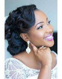 Great Wedding Hairstyles That Black Women Can Try Fashionfa Black Wedding Hairstyles Black Brides Hairstyles Short Wedding Hair
