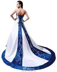 Faironly New Stock A Line Wedding Dress Bridal Gown Size 6 8 10 12 14 16 18 A Line Wedding Dress Blue Wedding Dress Royal Bridal Gowns