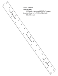 This Ruler In N Scale 1 160 Scale Is Great For Use By Model Railroad Enthusiasts Doll House Builders And All Other Hobbyists Free T N Scale Ruler Hobbyist