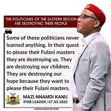 Diz is all abt de indegineos people of biafraipob under de leadership of mazi nnamdi kanu Famous Quotes Of Nnamdi Kanu The Great Facebook