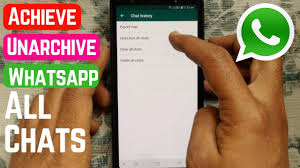 How To Archive Or Unarchive Whatsapp All Chats Conversation In Iphone And Android Youtube