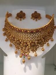 One Gram Gold Choker Necklace Bridaljewelrygoldsets Gold Bridal Jewellery Sets Gold Jewelry Fashion Gold Fashion Necklace