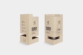 Green Depot Eco Friendly Light Bulb Student Project Electronic Packaging Packaging Template Design Creative Packaging Design