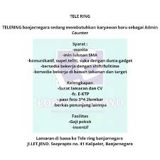 Kabupatèn banjarnêgara) adalah sebuah kabupaten di provinsi jawa tengah, indonesia. Lowongan Kerja Banjarnegara Terbaru