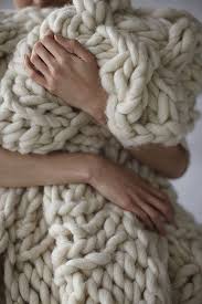 Giganto Blanket Knitted Blankets Arm Knitting Chunky Knit Blanket