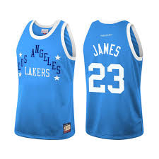 Welcome king james to los angeles with lebron lakers gear from dick's sporting goods. Lakers Lebron James Hardwood Classics Team Heritage Blue Jersey 23