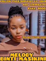 MELODY BINTI MASIKINI MTUNZ DOCTOR JOHN WSP 0789824178 Full 1000 EPISODE 6  Furahia! Melody aliamka siku iliyofuata na tukio la siku iliyotangulia  likamrudia akilini mwake akiwa amevalia mavazi ya shule hali iliyomfanya