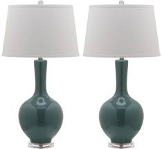 S 2 Blanche Table Lamps Teal Lamp Sets Table Lamp Sets Lamp