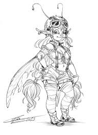 I changed the file i did not l. Steampunk Fairy Coloring Pages