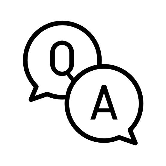 Q&A」アイコンのフリー素材（商用可）