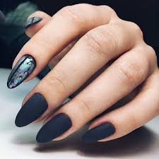 With spring (nearly!) in the air, it's time to put away the dark wintertime gray, navy, and black a minimalist blue stripe, which may be easiest to do with nail tape, really pops against this lipgloss pink base color. Fresh Deep Blue Nail Art Design For Winter Page 4 Beautycuco Blog