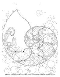 Download and print these underwater scene coloring pages for free. Fantasy Nautilus Underwater Scene Coloring Page For Adults Free Coloring Page Lee Towle Designs Digital Illustrator Graphic Designer And Web Designer