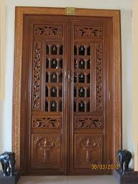 Pooja Room Door At Our House In Coimbatore India Pooja Room Door Design Room Door Design Pooja Rooms