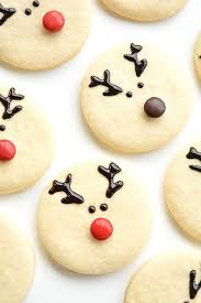 Easy Reindeer Sugar Cookies Recipe Christmas Cookies Easy Easy Christmas Cookie Recipes Christmas Sugar Cookies
