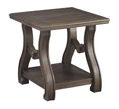 Ashley Furniture Signature Design Tanobay Traditional Square End Table Gray Really Wonderful To Have Y Furniture Design Table Wood End Tables End Tables