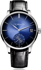 H Moser Cie Venturer Big Date White Gold Midnight Blue Fume Dial Exquisite Timepieces Best Watches For Men Automatic Watches For Men Monochrome Watches