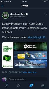 Gift card can be used only with premium individual plans. New Game Pass Perks Including Spotify Premium Xboxone