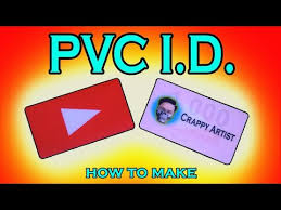 How to make an id card. Pvc I D Making Id Printing Youtube
