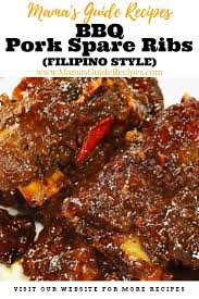Celebrate New Year With A Delicious Filipino Style Bbq Spare Ribs Simple Basic And Easy To Make Sauce In 2020 Pork Spare Ribs Recipe Pork Spare Ribs Pork Rib Recipes