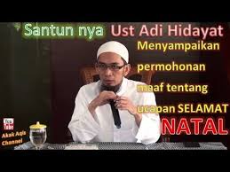 Shalawat serta salam semoga selalu tercurah kepada nabi besar muhammad saw, keluarga, sahabat dan para. Santun Nya Permohonan Maaf Ust Adi Hidayat Terkait Ucapan Selamat Natal Youtube