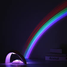 Novelty Led Colorful Rainbow Night Light Romantic Sky Rainbow Projector Lamp Luminaria Home Room Dec Night Light Projector Rainbow Night Light Night Light Kids