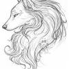 Howling wolf drawing black and white | how to draw wolf howling at the moon drawing night scenery for easy drawing online videos visit my channel qwe art. 1