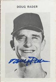 Doug Rader Signed 1969 Milton Bradley Baseball Card