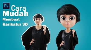 Cara Buat Karikatur 3d Tutorial Photoshop Bahasa Indonesia Youtube