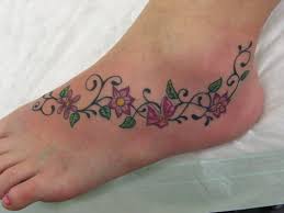 Foot tattoos butterflies and flowers. Girls Portal 123 Blogspot Com Foot Tattoos Design For Women