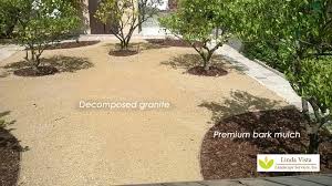 Decomposed granite, or dg, is made up of granite aggregates a 1/4 or smaller. Before After Renovated California Backyard Orchard Linda Vista Landscape Services Inc