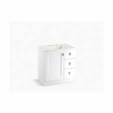 Explore how it's making a difference. Kohler 99530 Tkr 1wa Poplin Bathroom Vanity Cabinet With Toe Kick 34 1 2 In Oahx30 In Oawx21 7 8 In Oad Free Standing Mount Linen White Cabinet First Supply