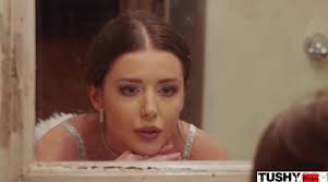 TUSHY Runaway bride Sybil has anal adventure before wedding