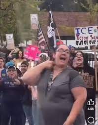 SHE IS A PUBLIC SCHOOL TEACHER! The vile woman in Chicago who made  despicable gestures about Charlie Kirk's tragedy during the No Kings rally  on Saturday has been identified. Why are they