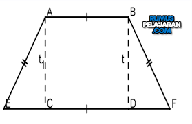 Dalam rumus di atas, perkalian dengan ½ dapat juga diartikan dengan dibagi 2. Pengertian Trapesium Jenis Sifat Ciri Rumus Luas Keliling Rumuspelajaran Com