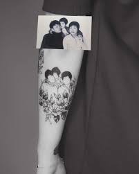 Family Portrait For Min Swipe To See A Healed Piece Familyportrait Fineline Finelin Fine Line Tattoos Family Tattoos Tribute Tattoos