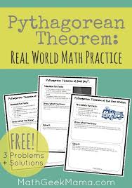 Real World Pythagorean Theorem Practice Free Real Life Math Everyday Math Math Practices